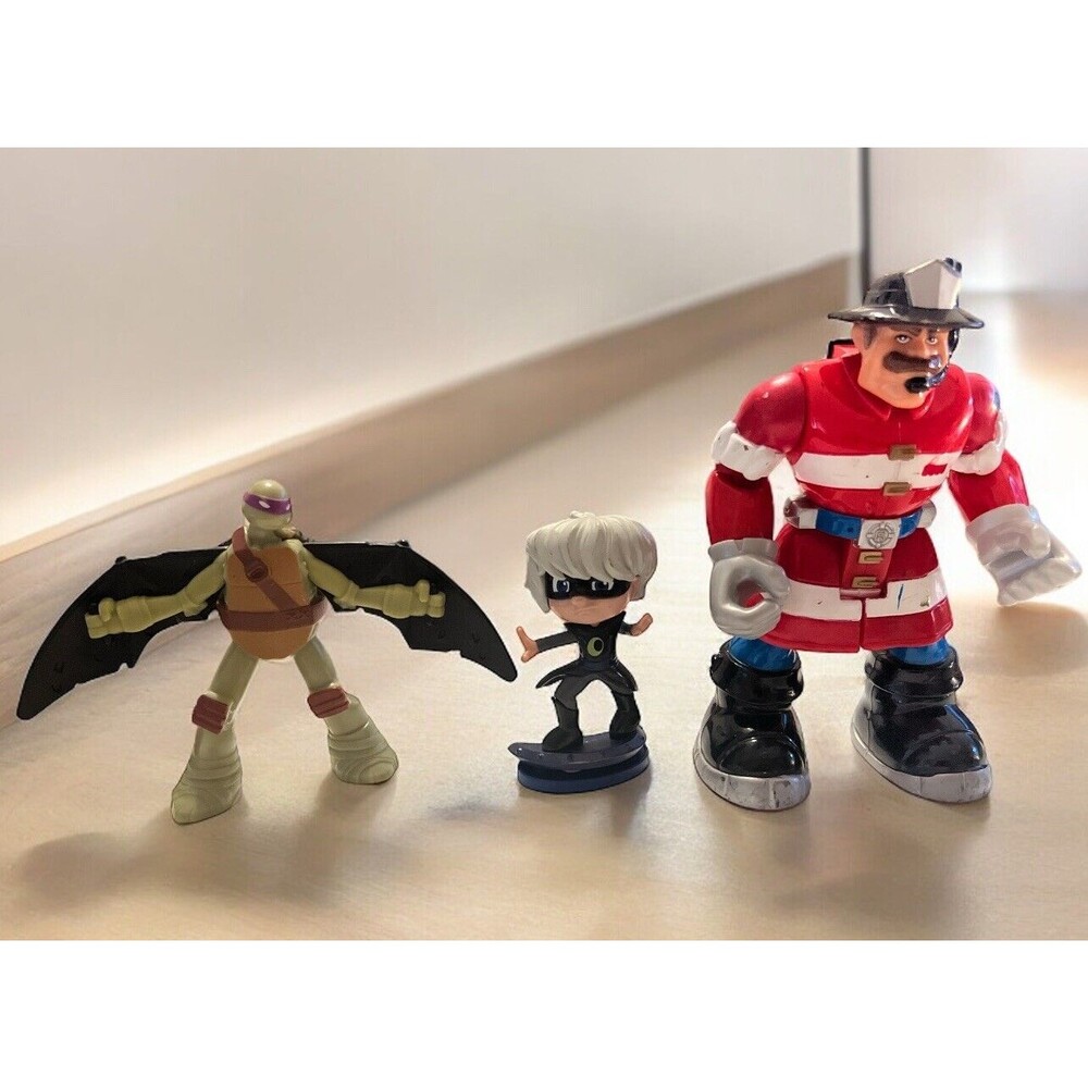 PJ mask, Rescue heroes And Bat Ninja Turtle Toys.